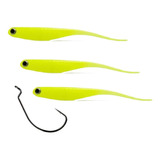 Isca Monster 3x 3un Soft Shad Minnow 14cm By Johnny Hoffmann Cor Mellow