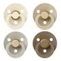 Chupetes Bibs Denmark Látex Natural Pack x4 0-6 Meses Colores Variados | Envío gratis