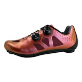 Zapatillas Ciclismo Gw Bicicleta De Ruta Doble Boa Burgundy