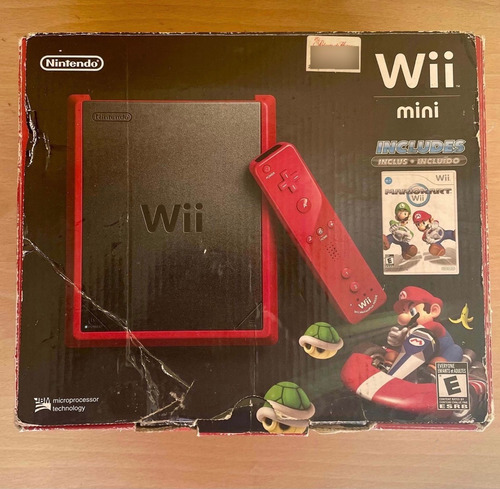 Nintendo Wii Mini Red  Con Juego Y Controles