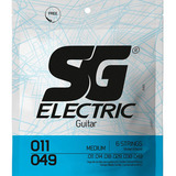 Encordoamento Sg 011 Medium Para Guitarra + Palheta E 1ª Mi