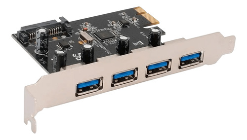 Placa De Expansão Pci-e Usb 3.0 4x Portas Até 5 Gb/s