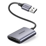 Leitor De Cartão Sd E Micro Sd Ugreen Interface Usb A Cinza