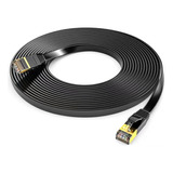 Cable Red Plano Categoría 7 Cat7 Rj45 Utp Ethernet 15 Metros