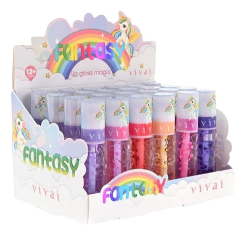 Kit Lip Gloss Fantasy C/6 Unidades Vivai - 3261.1.1