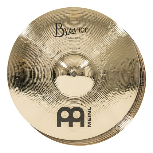 Meinl B-13mh-b Hi-hat Platillo 13 Pulgadas Byzance Batería Color Dorado