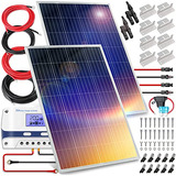 Serenelife Kit De Inicio Solar Portátil De 200 Vatios Y 12 V