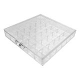 Caja Broquel Acrílico 3mm (36 Divisiones) Imán (con Blister)