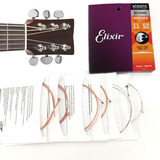Cuerdas De Guitarra Acustica 11-52 Elixir 11027