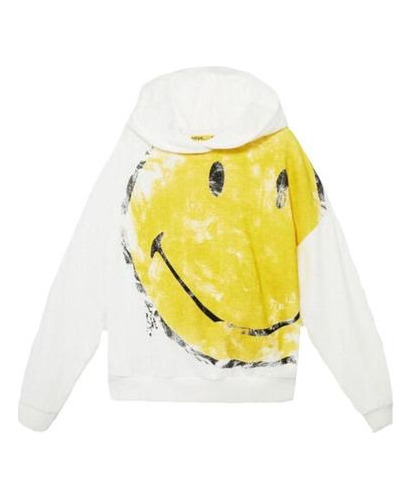 Desigual Polerón Smiley Algodón Niña Blanco Y Amarillo Talla M