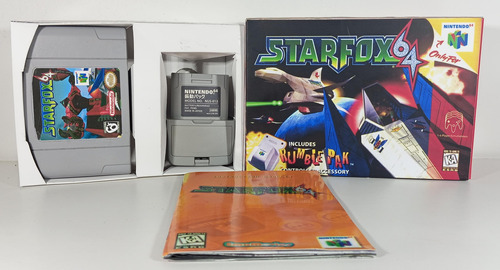 Star Fox 64 Com Rumble Pak + Caixa Repro