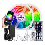 Luzes Natal Rgb 5050 Wifi Colorida 30m Com Controle+fonte