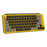 Teclado Logitech Pop Keys Mecanico Yellow 920-010713