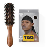 Kit Escova + Durag Preta Tug Brasil 360waves