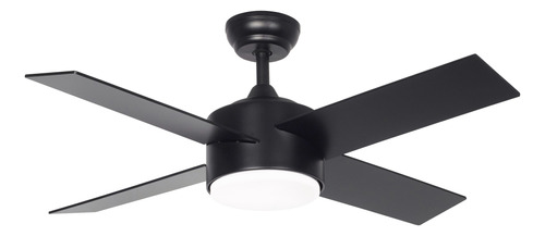 Ventilador Techo Negro 4 Aspas Led Frio Calor 441b Lk