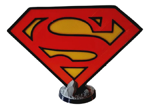 Velador Infantil Lampara 3d Logo Superman Habitación Chicos