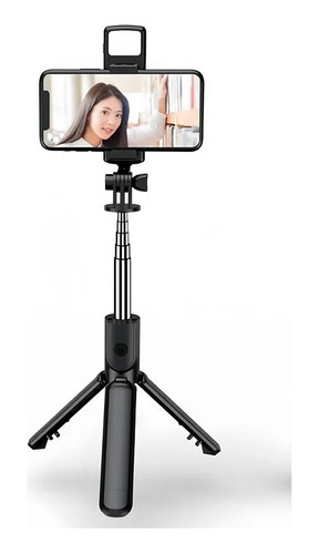 Monopod Tripode Bluetooth Selfie Celular Camara Luz Led