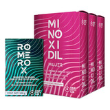 Minoxidil Mujer 3 Pack + Shampoo Anticaída Romerox