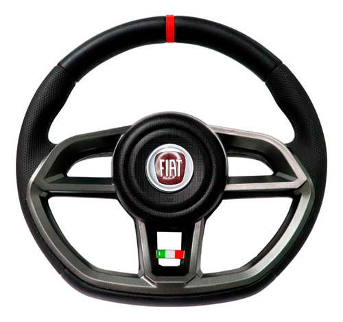 Volante Vermelho Esportivo Fiat Palio Uno Fire Siena +cubo