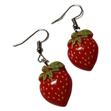 Aros De Fresa/frutilla/regalo/cumpleaños/moda/adorable/kawai