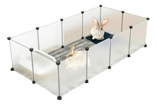  Cerca Cerco Jaula Para Mascotas Conejo Hamster Organizador Estante Modular 4 Cubos Multiuso