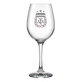 Copa Vino Nadir Vidrio 600ml Grabado Escudo Futbol Regalo