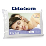 Travesseiro Ortobom Firme Flocos Confort 40x60x16cm Branco