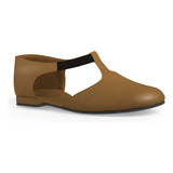 Zapatillas Guillerminas Jazz, Folcklore Cuero Camel