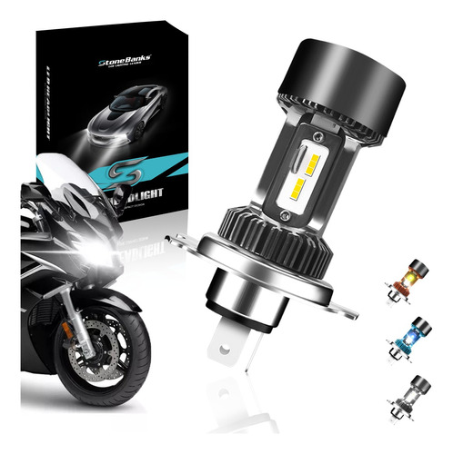 Faro Led Moto Luces Alta Y Baja 1pc H4 9003 Hb2 10000lm 80w