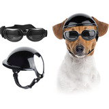 Casco Y Lentes De Motocicleta Para Perro Pequeño