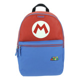 Mochila Escolar Grande Chenson Mario Bros Logo Mb65781-9 Coleccion Tonsky