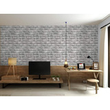 Papel Mural Pvc Autoadhesivo M-n2 Ladrillo Grisáceo