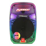 Bocina Fussion Pbs 8042 Portati Bluetooth Colors Overlap Color Negro