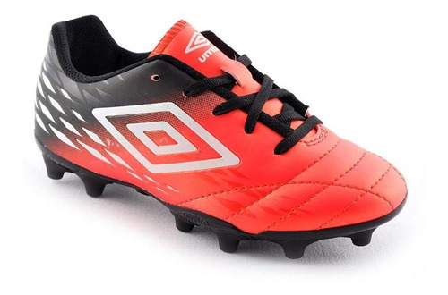 Botines Campo Umbro Fifty Ii Jr Coral Negro Niño