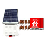 Kit Alarma Comunitaria Solar 15w + 8 Controles