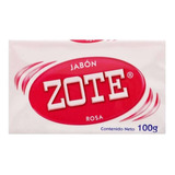 Jabon Lavanderia Zote Rosa 100 Gr, Caja 120 Piezas 