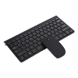 Conjunto De Teclado E Mouse Sem Fio Ultra Thin Mute Mini Hom