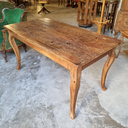 Galli Antigua Sólida Mesa Rustica Comedor Escritorio