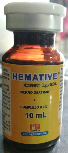 Hemative 10 Ml Hierro Antianemico Gallos De Pelea