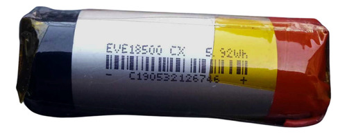 Bateria Recargable Lipo Cilindrica 1600mah 3.7v 18500 5.92wh