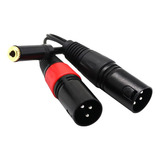 1 Pieza De Alambre Convertidor A De 3,5mm Mini Doble Xlr