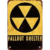 Fallout Shelter - Letrero De Metal Con Diseño Vintage (12.0