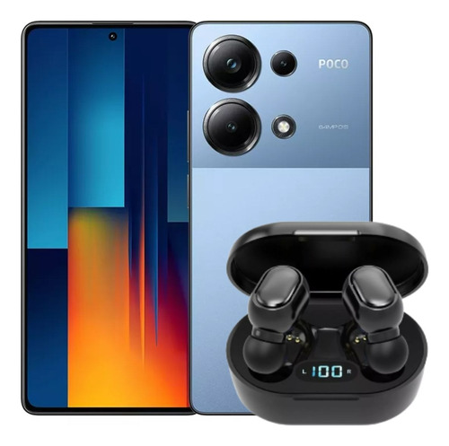 Celular Poco M6 Pro 5g 256/8 Gb Fone, Capinha, Película E Nf