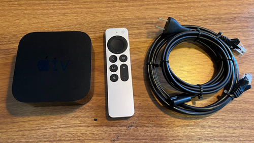  Apple Tv 4k A2169 2ª Geração 2021 De Voz 4k 32gb Preto