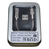 Adaptador De Auriculares Alc5686 Usb C Dac 32bit/386khz Hifi