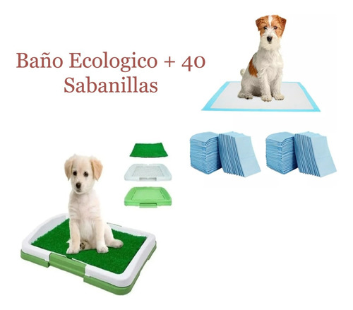 Oferta Baño Ecologico Para Perros + 40 Pañales Sabanillas