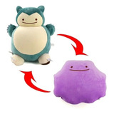 Muñeca De Peluche Snorlax Ditto Metamon De Adentro Hacia Afu