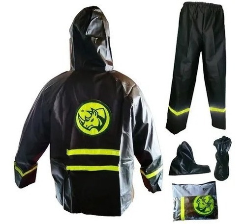 Impermeable Moto Original Rino Chaqueta Pantalon Zapatones