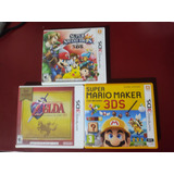 Juegos Nintendo 3ds - Zelda Ocarine/ Super Smash / Mario Mak