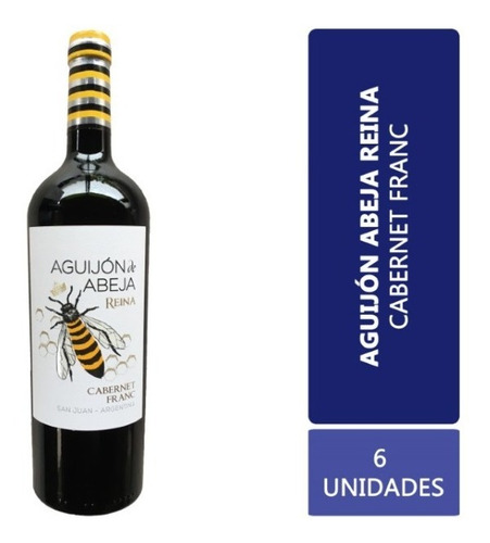 Vino Aguijón De Abeja Reina Cabernet Franc Caja X 6 X 750ml.